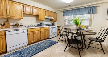 Large eat in kitchen with plenty of counter space  at Somerset Woods Townhomes, Severn, MD